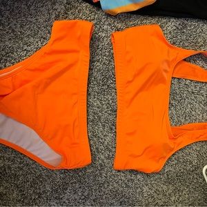 Neon Orange Bikini Bathing Suit